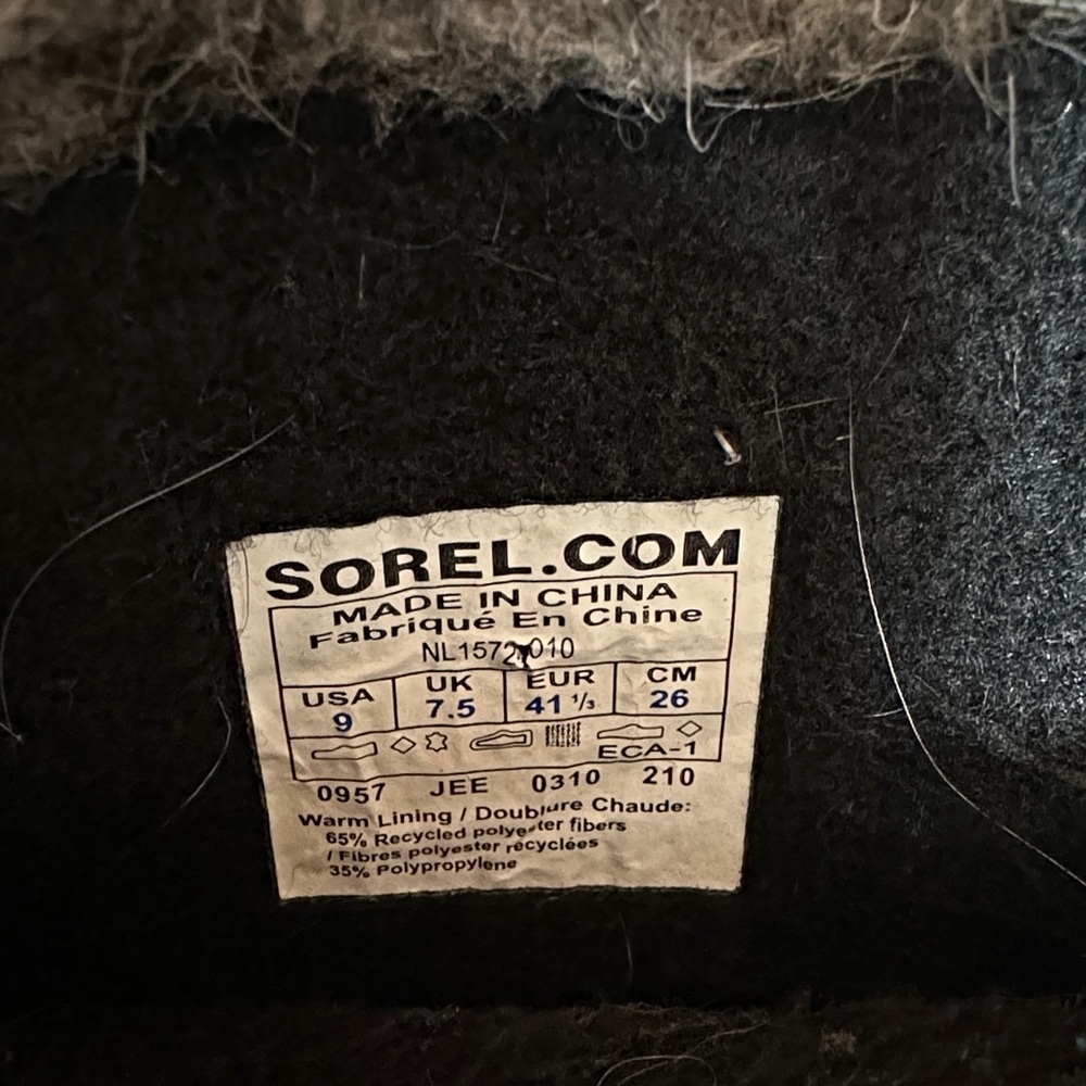 Sorel Black and Gray Women's Winter Boots - Picture 9 of 9